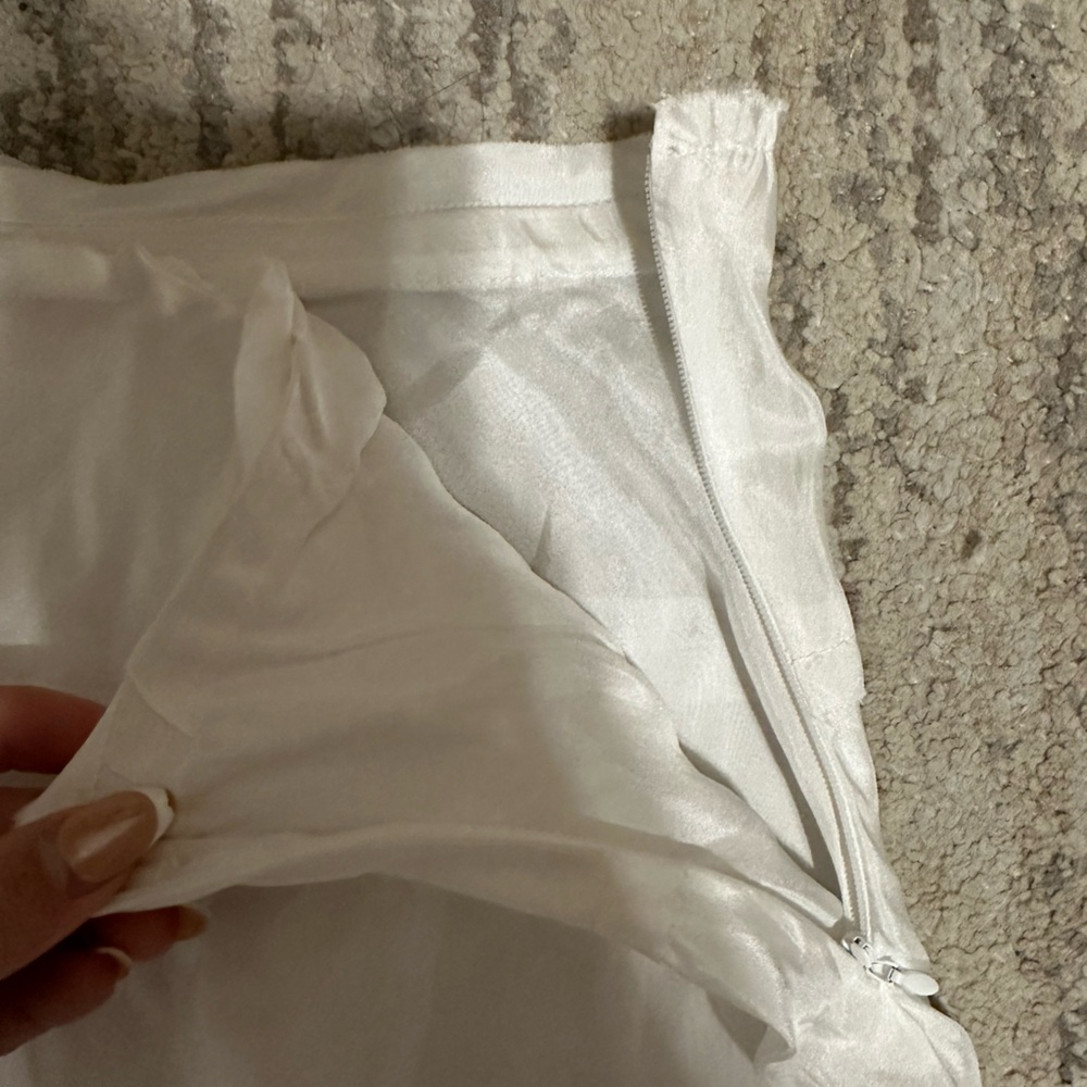Velvet by Graham & Spencer White Silk Maxi Skirt - Picture 5 of 8